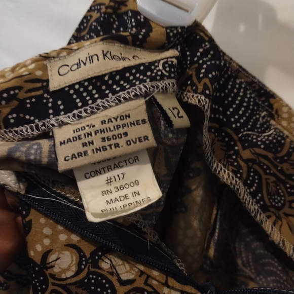 WOMEN'S CALVIN KLEIN SPORT FLORAL PLEATED WRAP MIDI SKIRT SIZE 12 - Picture 7 of 9